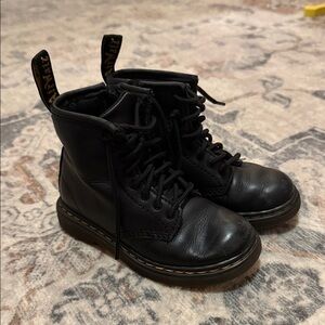 Dr. Martens Black Kids Boots